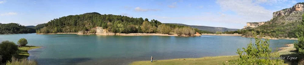 Pescando en el Embalse de la Toba (Cuenca)