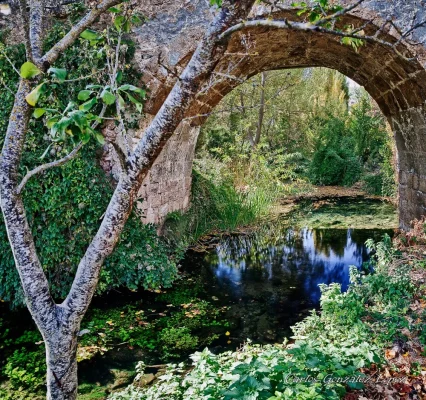 Puente sobre rio en Palomera (Cuenca)
