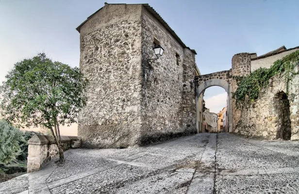 Arco puerta muralla Valdeolivas