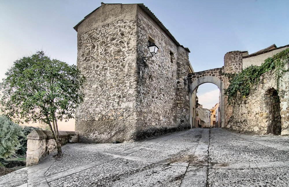 Arco puerta muralla Valdeolivas