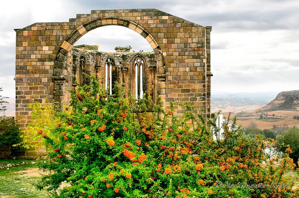 Atienza con flores, Huete (Cuenca)