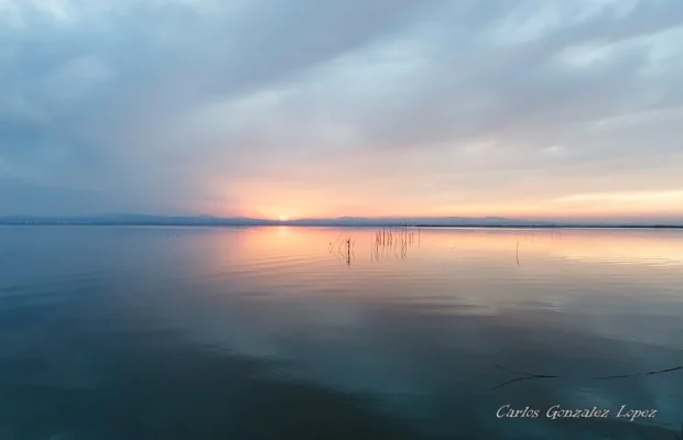 Atardecer en la costa de Valencia