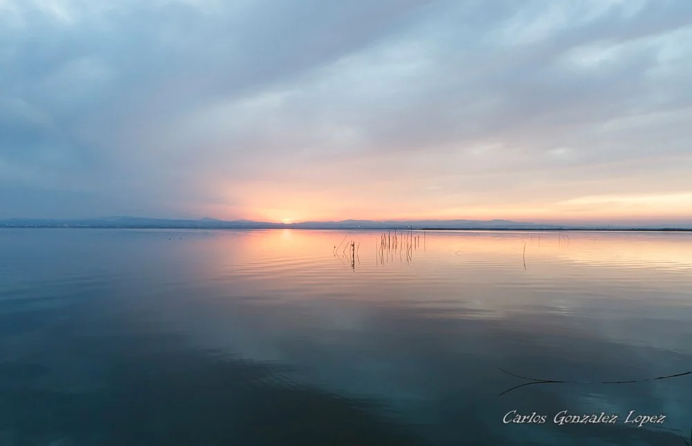Atardecer en la costa de Valencia